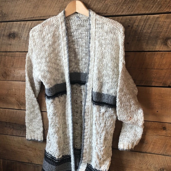 Ecoté Anthropologie Knit Open Front Long Cardigan - Picture 7 of 9